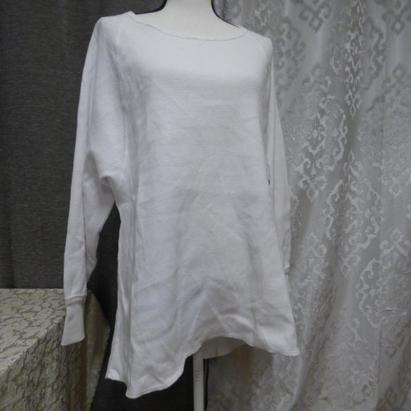 $78.00 Free People Amelia Thermal Top, White - Picture 8 of 11